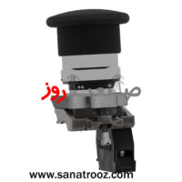 نمای بالا از کلید فلزی اشنایدر مشکی