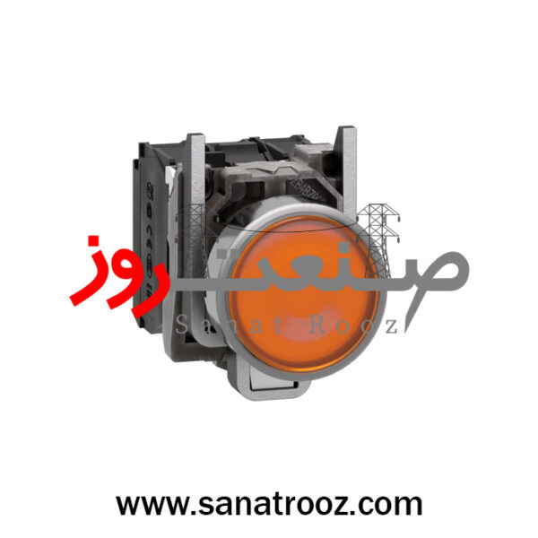 پوش باتن LED داخلی 220 ولت فلزی نارنجی اشنایدر الکتریک