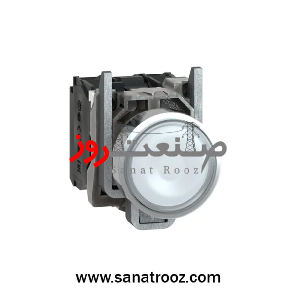 پوش باتن بدون لامپ فلزی سفید اشنایدر الکتریک