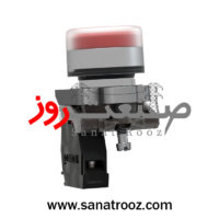 پوش باتن فلزی قرمز اشنایدر الکتریک با پوشش محافظ XB4BP42