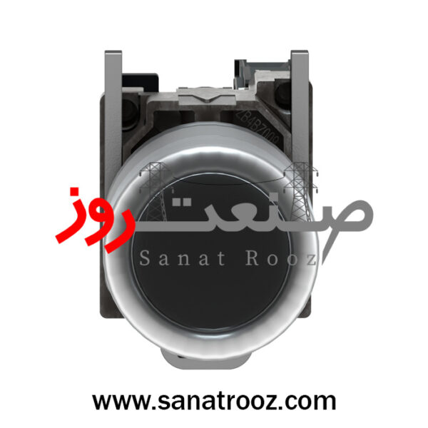 پوش باتن فلزی مشکی اشنایدر الکتریک با پوشش محافظ