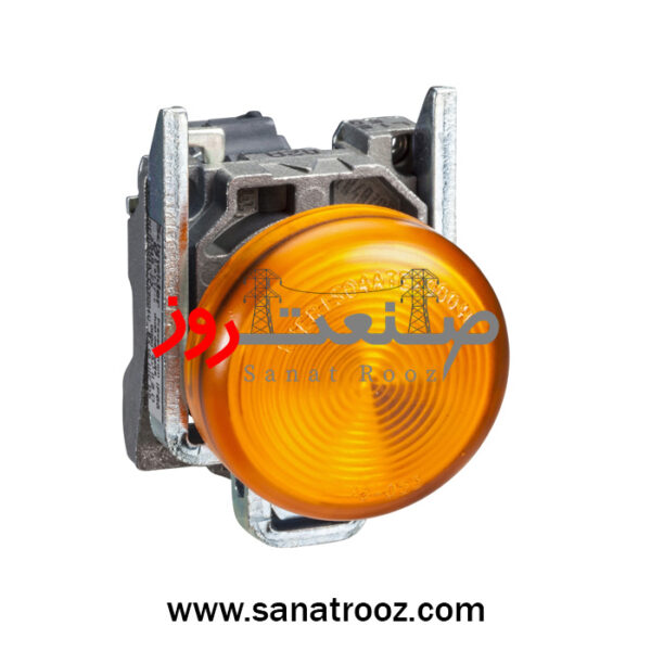 چراغ سیگنال فلزی زرد بدون لامپ اشنایدر الکتریک