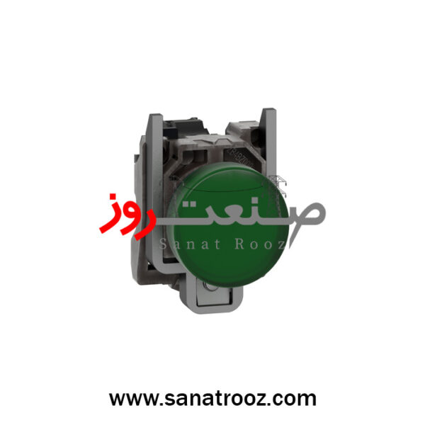 چراغ سیگنال فلزی سبز با LED داخلی 220 اشنایدر الکتریک