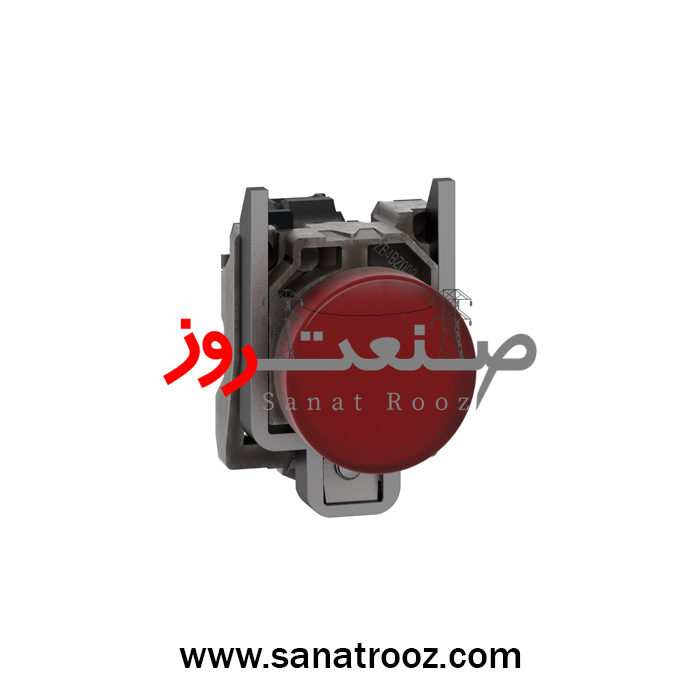 Signal Pilot Light Schneider XB4BVM4 چراغ سیگنال فلزی قرمز با LED داخلی 220 اشنایدر الکتریک