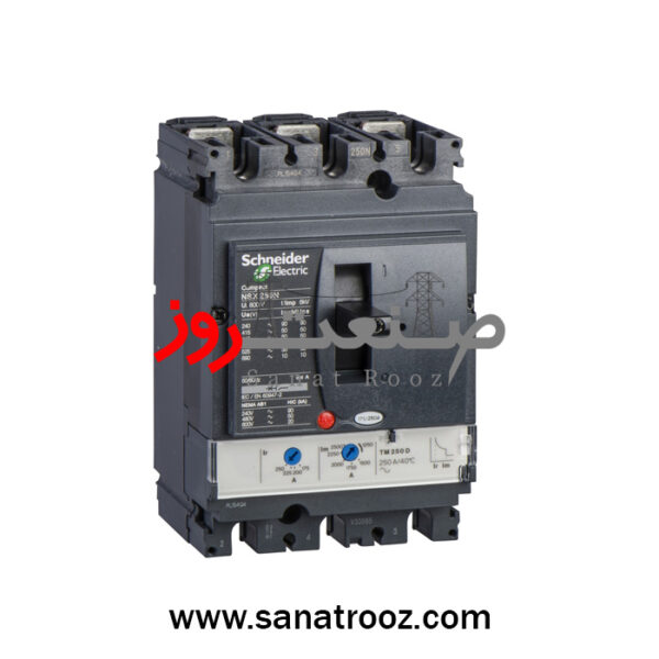 کليد اتوماتیک سه پل 200 آمپر 50 کیلو حفاظت TM-D اشنایدر LV431831