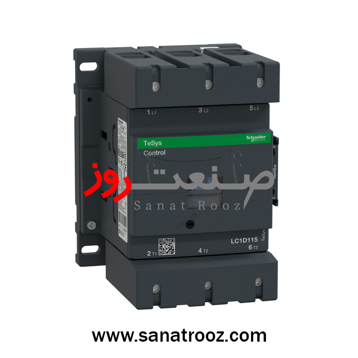 Schneider Electric LC1D115M7 115A 220V AC Contactor | TeSys Deca D Series کنتاکتور D115 آمپر با بوبین 220 ولت AC اشنایدر الکتریک