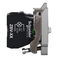 نمای جانبی بدنه سیگنال فلزی اشنایدر سری Harmony XB5