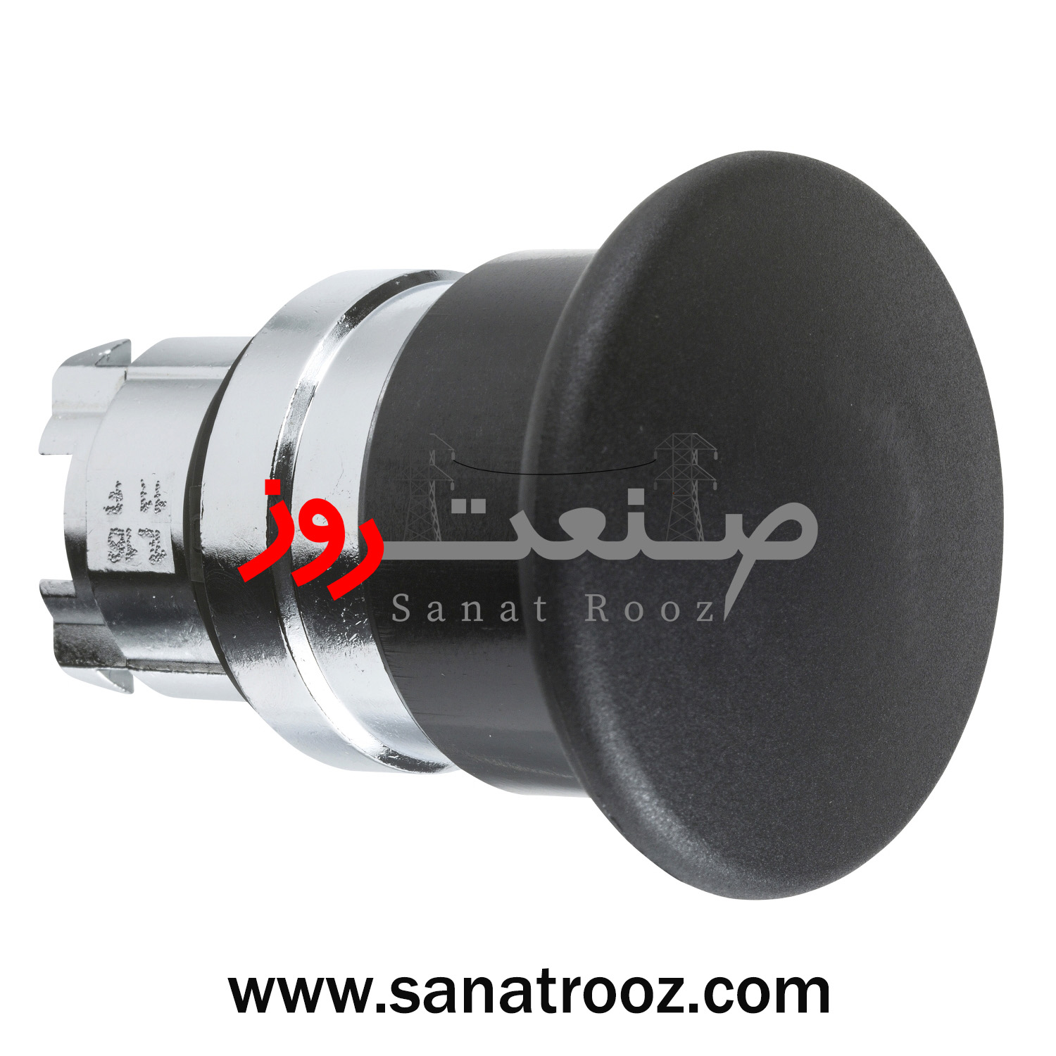 Head mushroom black Schneider ZB4BC2 کلگی قارچی فلزی با سَری مشکی اشنایدر الکتریک