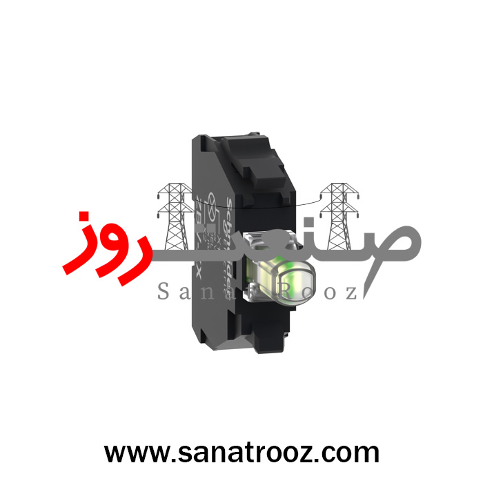 بلوک چراغ سیگنال سفید Schneider Electric کنتاکت 24 ولت LED سیگنال اشنایدر الکتریک