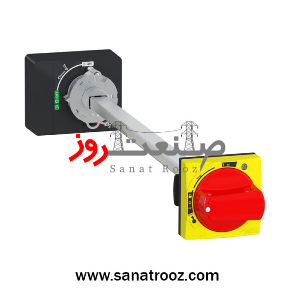 دسته گردان خارجی شفت بلند قرمز IP65 سری TeSys GV4 اشنایدر