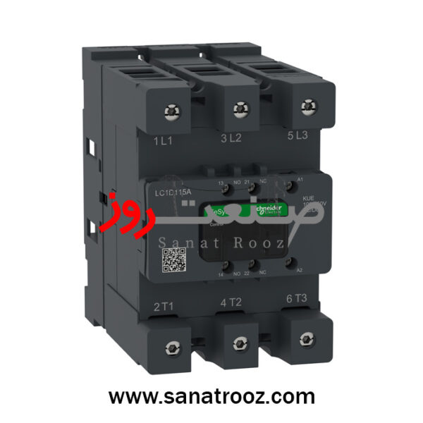 کنتاکتور D115 آمپر با بوبین 220 ولت AC/DC اشنایدر