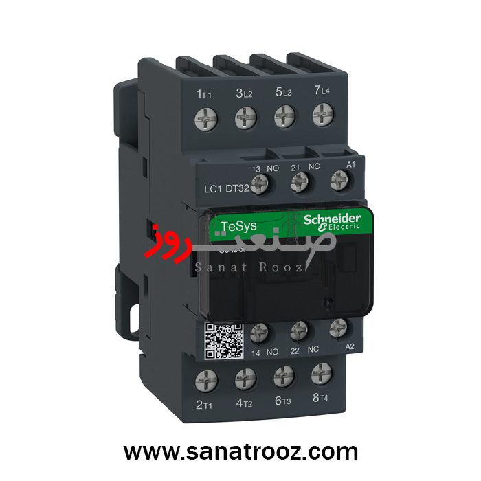 LC1D188F7 کنتاکتور 32 آمپر 4 پل 110 ولت AC با 2NO+2NC اشنایدر الکتریک