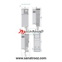 ابعاد اینورتر ATV930D18N4 ارتفاع 545.9 میلی‌متر
