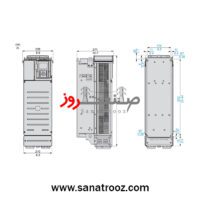 ابعاد اینورتر ATV930D37N4 37 کیلو وات