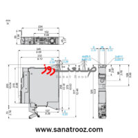 ابعاد دقیق اینورتر کتابی ATV320U30N4B