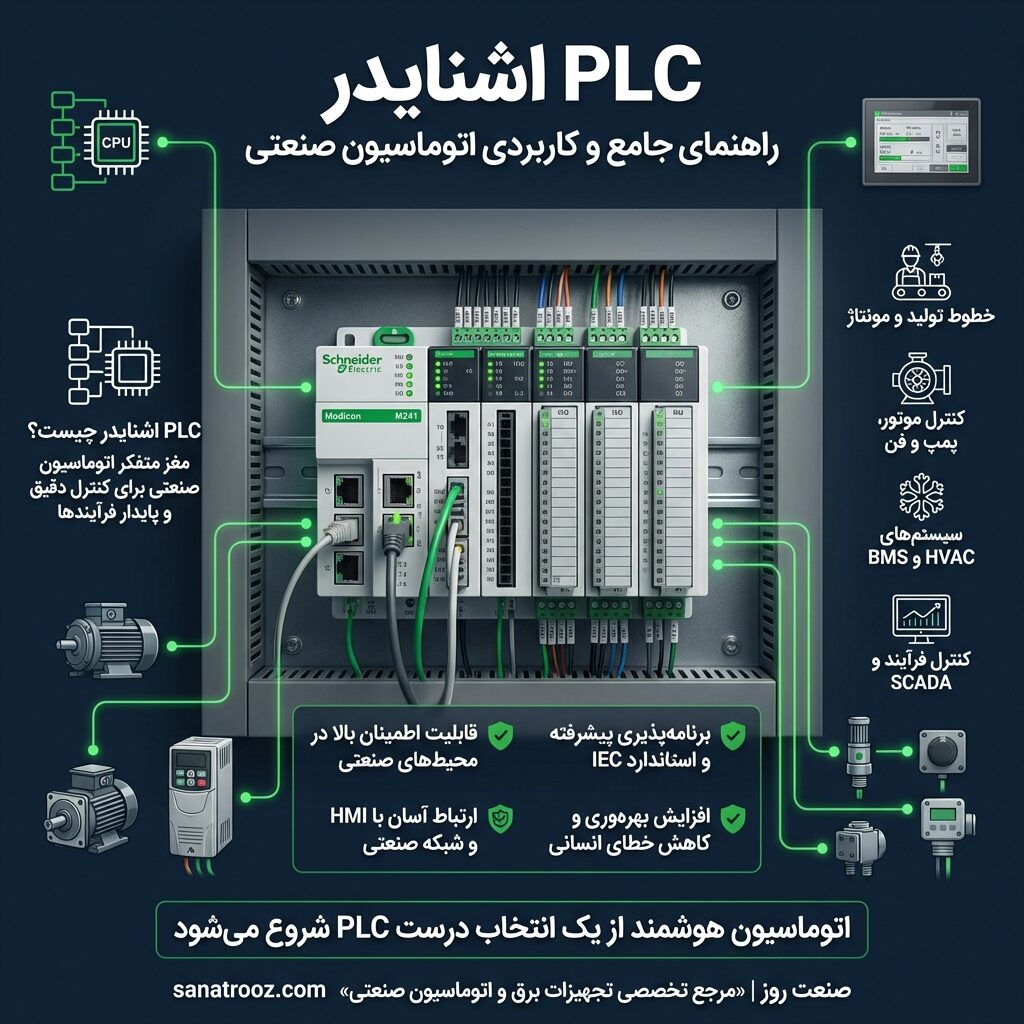 PLC اشنایدر چیست؟ چرا اینقدر مهم است؟