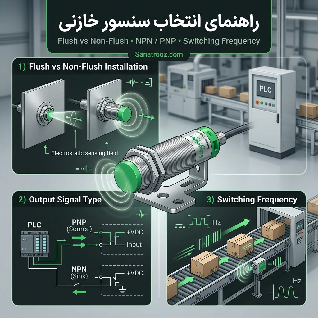 پارامترهای حیاتی برای انتخاب و خرید سنسور خازنی اشنایدر