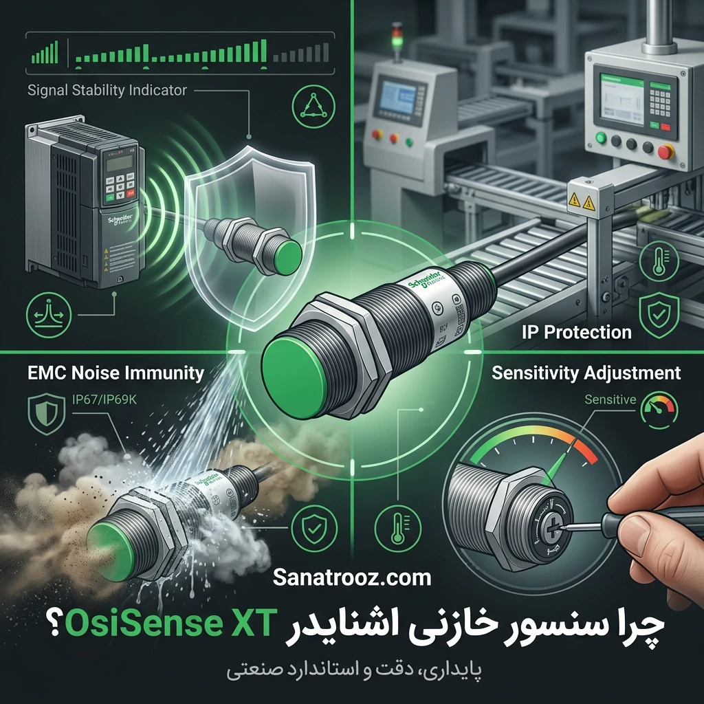چرا سنسور خازنی اشنایدر (سری OsiSense XT)