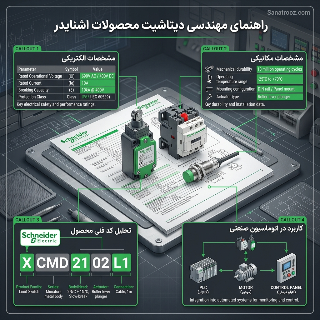 دیتاشیت محصولات اشنایدر