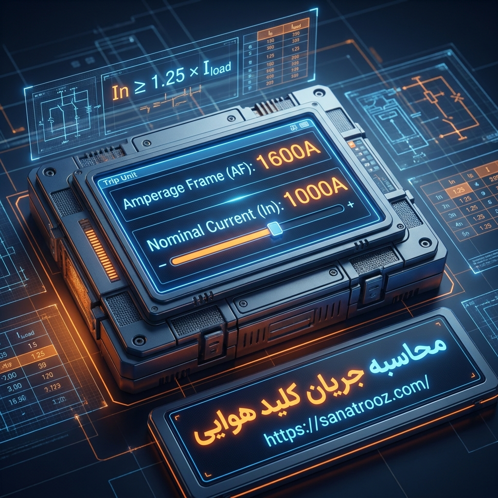 محاسبه جریان نامی و انتخاب آمپراژ کلید هوایی